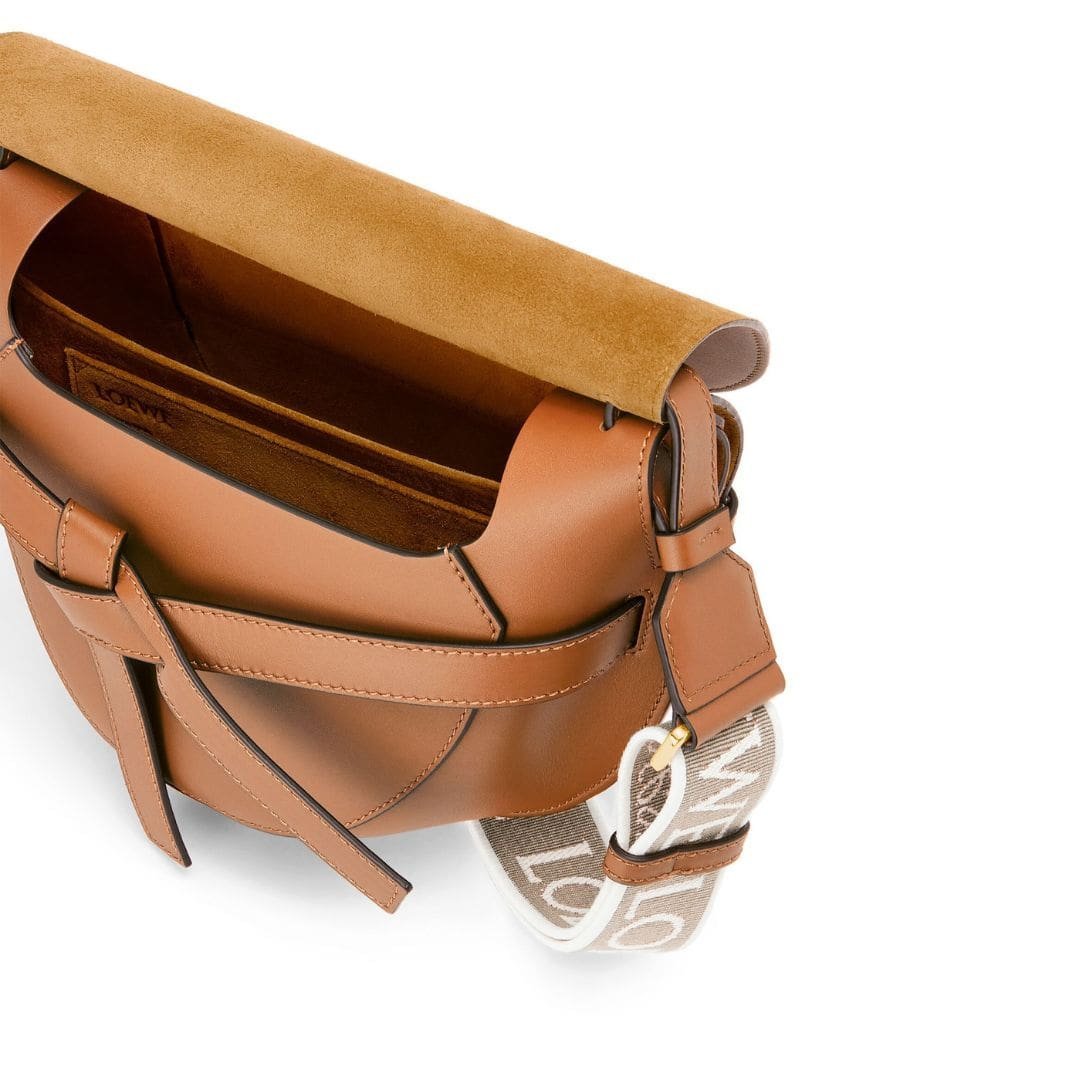 LOEWE SMALL GATE BAG IN SOFT CALFSKIN AND JACQUARD - Image 6