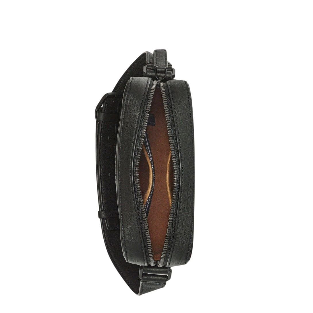 MCM MINI KLASSIK CROSSBODY IN MAXI MONOGRAM LEATHER BLACK - Image 3