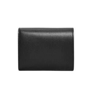 LOEWE TRIFOLD WALLET WITH ZIP IN SHINY CALFSKIN