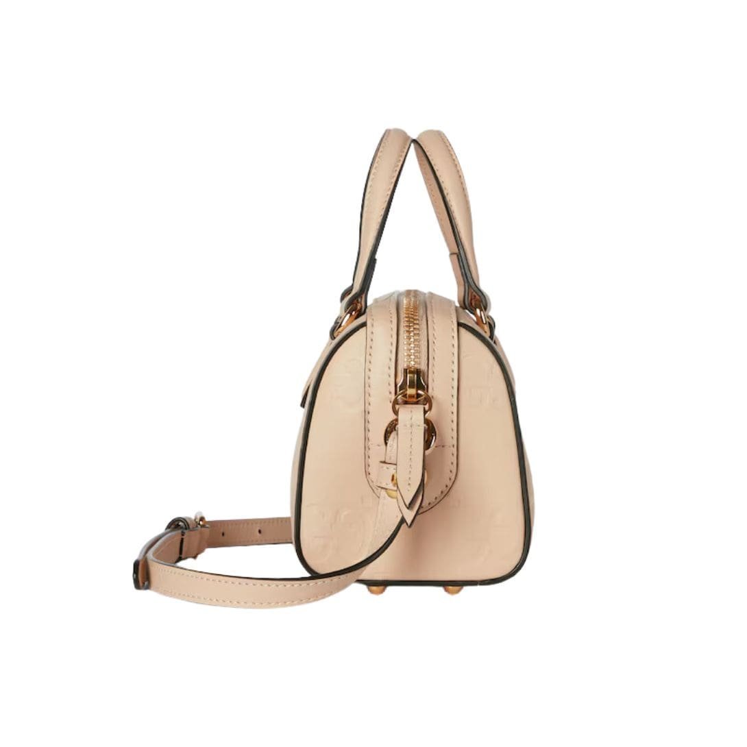 GUCCI GG SUPER MINI TOP HANDLE BAG IN LIGHT BEIGE - Image 4