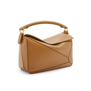 LOEWE SMALL PUZZLE BAG IN SATIN CALFSKIN