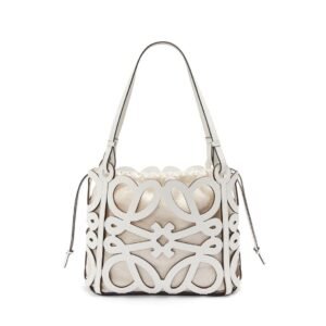 LOEWE ANAGRAM CUT OUT TOTE BAG IN CALFSKIN