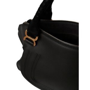 CHLOE MARCIE LARGE DOUBLE CARRY BAG BLACK