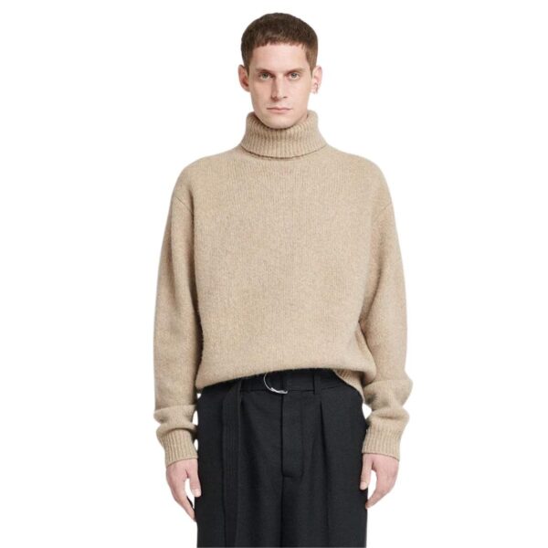 NANUSHKA NEVIN BRUSHED MERINO TURTLENECK SWEATER NUDE