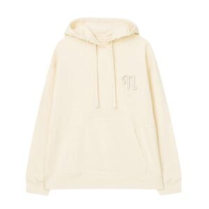NANUSHKA EVER ORGANICALLY GROWN COTTON LOGO HOODIE CREME