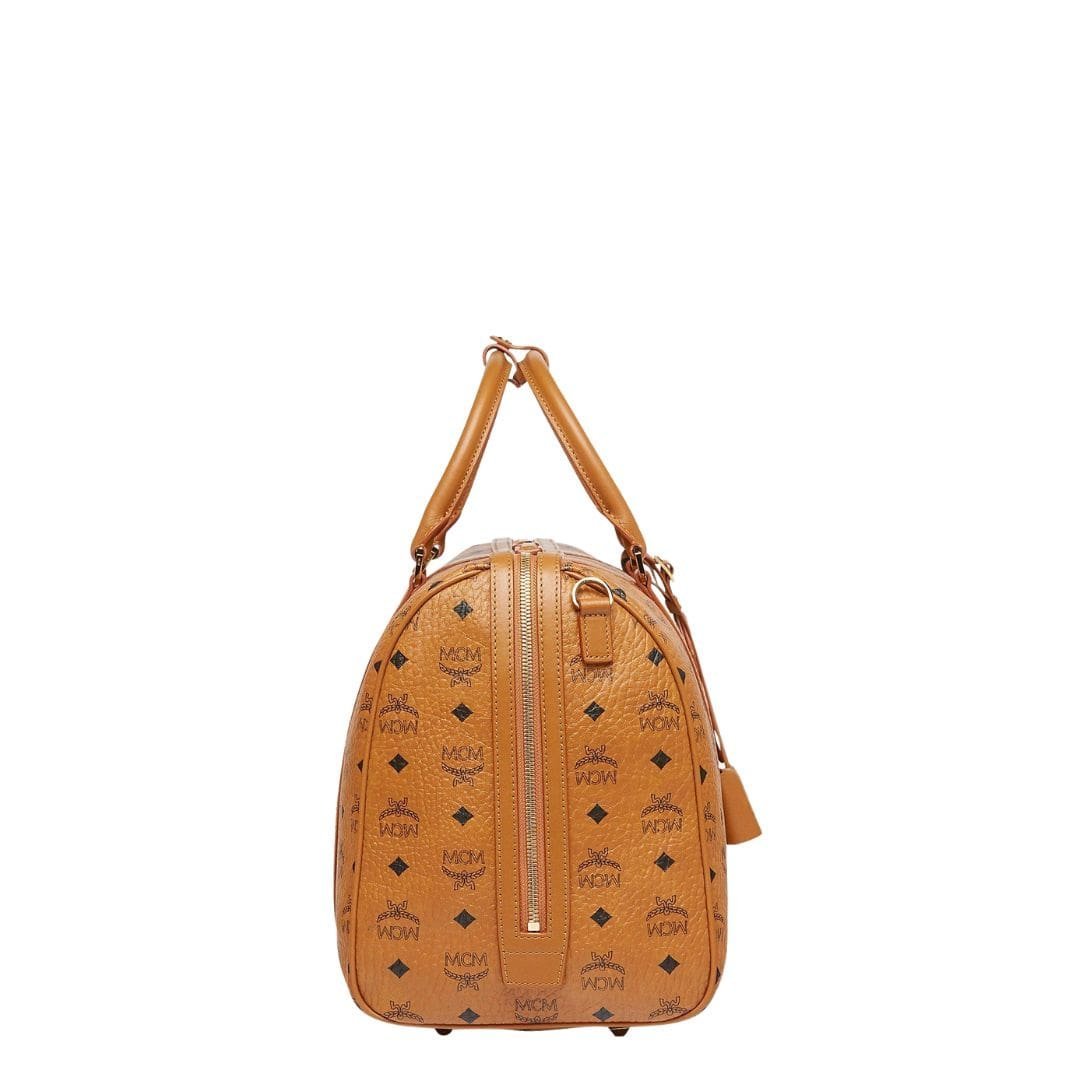 MCM OTTOMAR WEEKENDER BAG IN VISETOS COGNAC - Image 3
