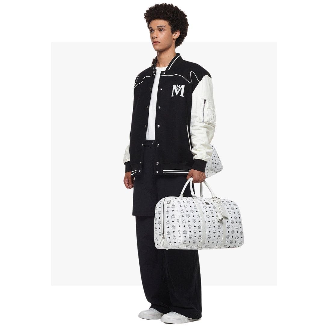 MCM OTTOMAR WEEKENDER BAG IN VISETOS WHITE - Image 2