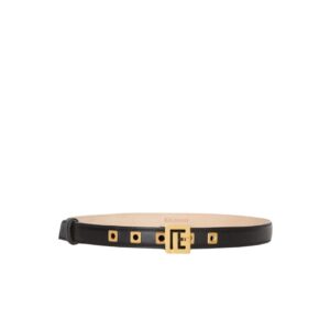 BALMAIN LEATHER P-BELT