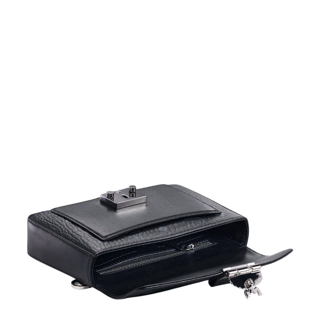 MCM SMALL VIKTOR CROSSBODY IN VISETOS BLACK - Image 3