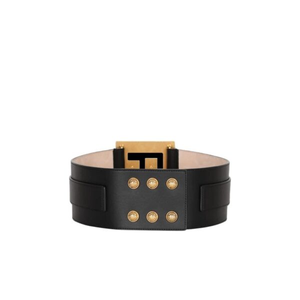 BALMAIN LEATHER P-BELT - Image 4