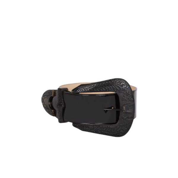 BALMAIN PATENT LEATHER WESTERN BELT