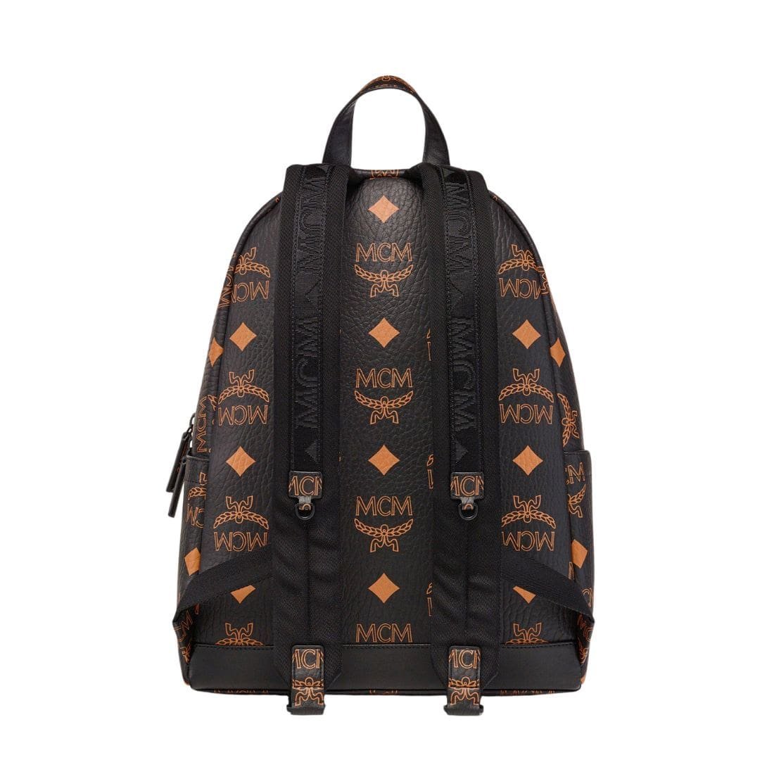 MCM MEDIUM STARK BACKPACK IN MAXI VISETOS BLACK - Image 6