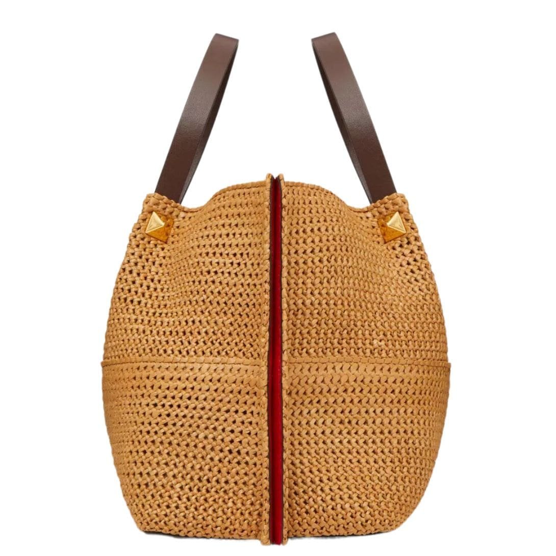 VALENTINO GARAVANI MEDIUM SHOPPING BAG IN SYNTHETIC RAFFIA - Image 3