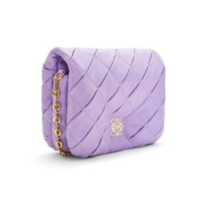 LOEWE GOYA PUFFER BAG IN SHINY LAMBSKIN