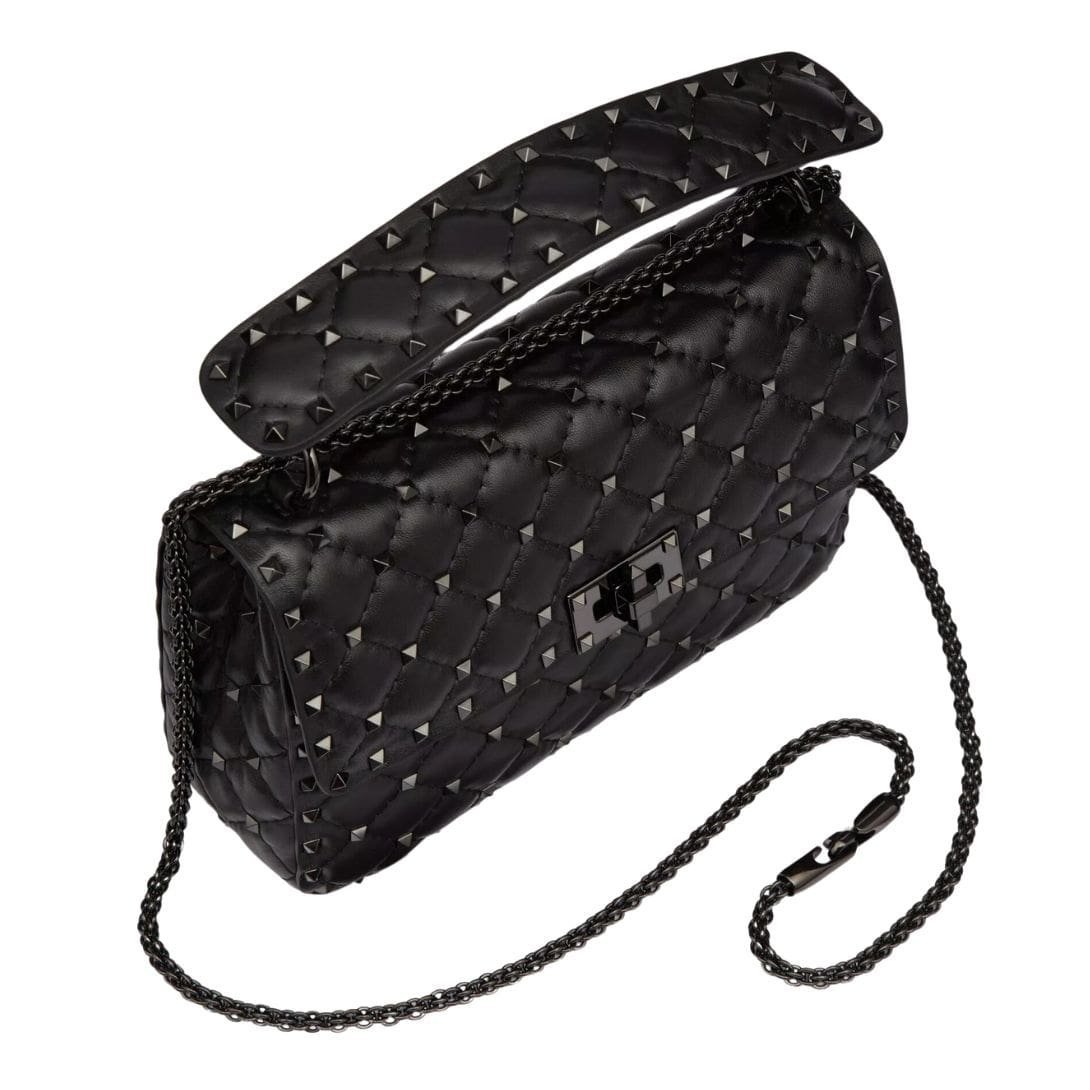VALENTINO GARAVANI MEDIUM NAPPA ROCKSTUD SPIKE BAG - Image 6