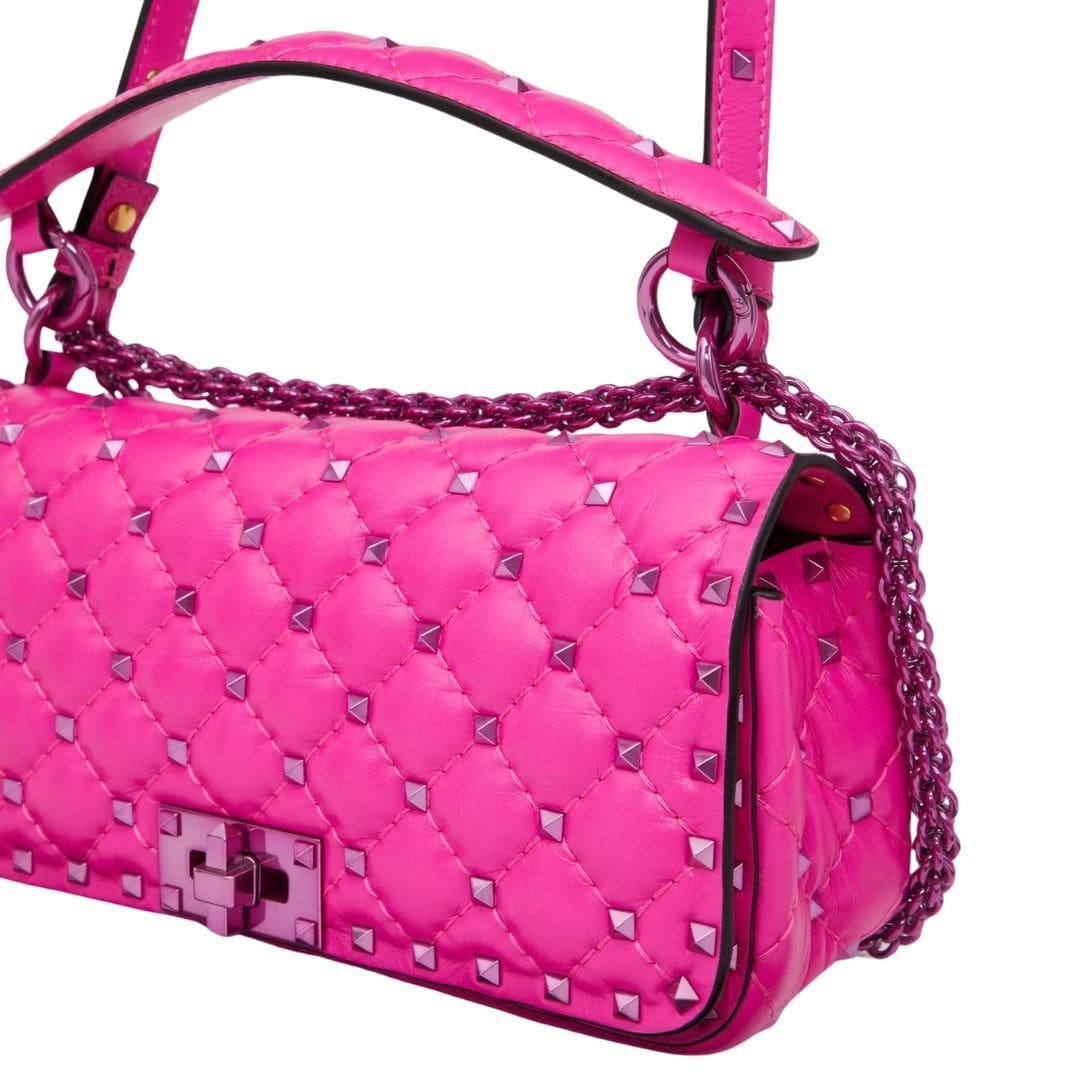 VALENTINO GARAVANI ROCKSTUD SPIKE CALFSKIN SHOULDER BAG - Image 5