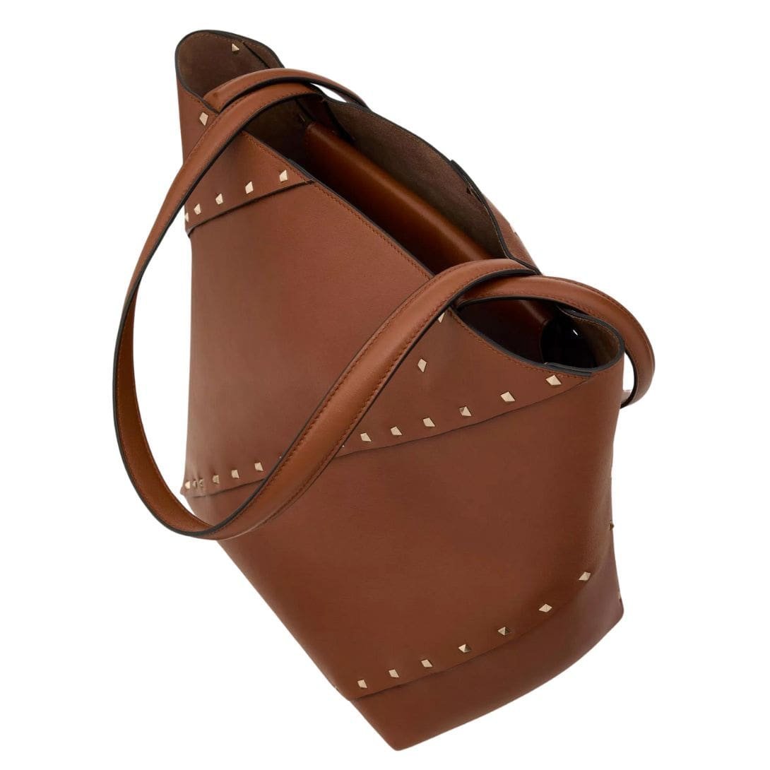 VALENTINO GARAVANI ROCKSTUD WISPY SHOPPING BAG IN CALFSKIN - Image 5