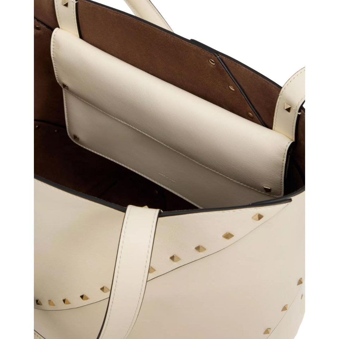 VALENTINO GARAVANI ROCKSTUD WISPY SHOPPING BAG IN CALFSKIN - Image 7