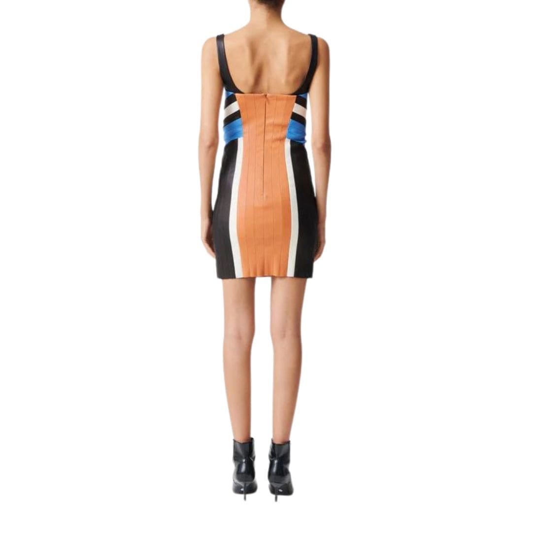 STOULS NINO CLOSE-FITTING LEATHER DRESS - Image 2