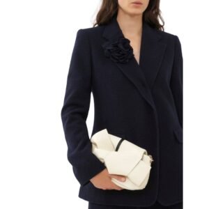 CHLOE LACEY SMALL CROSSBODY BAG WITH CHAIN MISTY IVORY