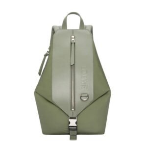 LOEWE SMALL CONVERTIBLE BACKPACK IN NYLON AND CALFSKIN