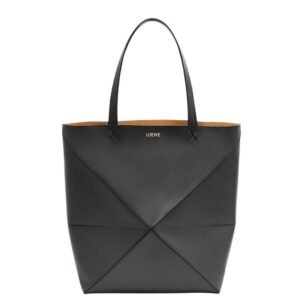 LOEWE XL PUZZLE FOLD TOTE BAG IN SHINY CALFSKIN