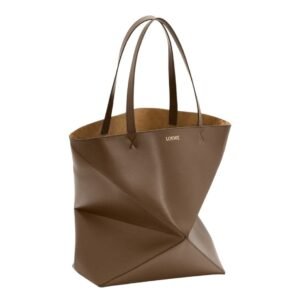 LOEWE XL PUZZLE FOLD TOTE BAG IN SHINY CALFSKIN