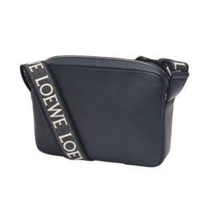 LOEWE XS MILITARY MESSENGER BAG IN SUPPLE SMOOTH CALFSKIN AND JACQUARD