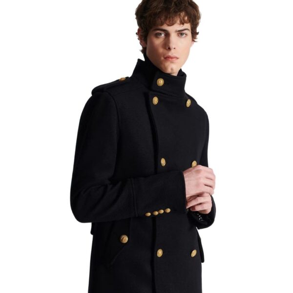 BALMAIN SHORT MILITARY STYLE COAT - Image 7