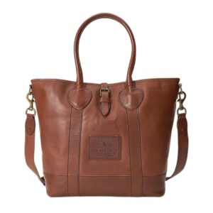 RALPH LAUREN HERITAGE TUMBLED LEATHER TOTE