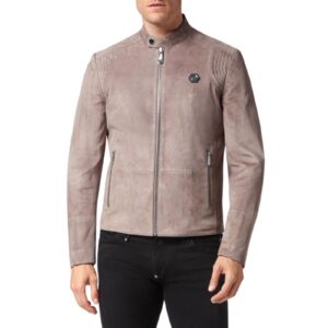 PHILIPP PLEIN SUEDE PADDED JACKET