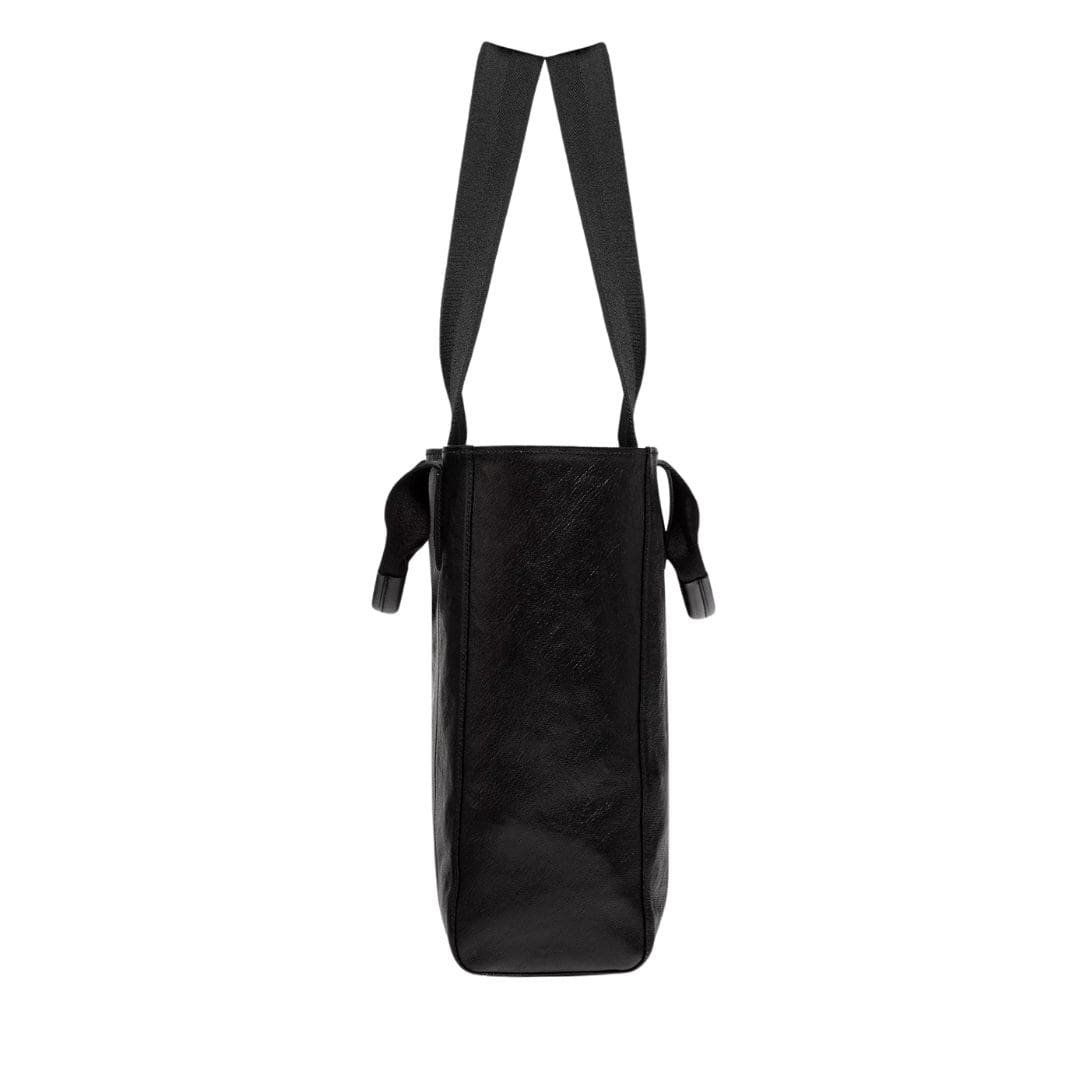 MCM REVERSIBLE DIAMOND TOTE IN CANVAS LEATHER MIX BLACK - Image 5