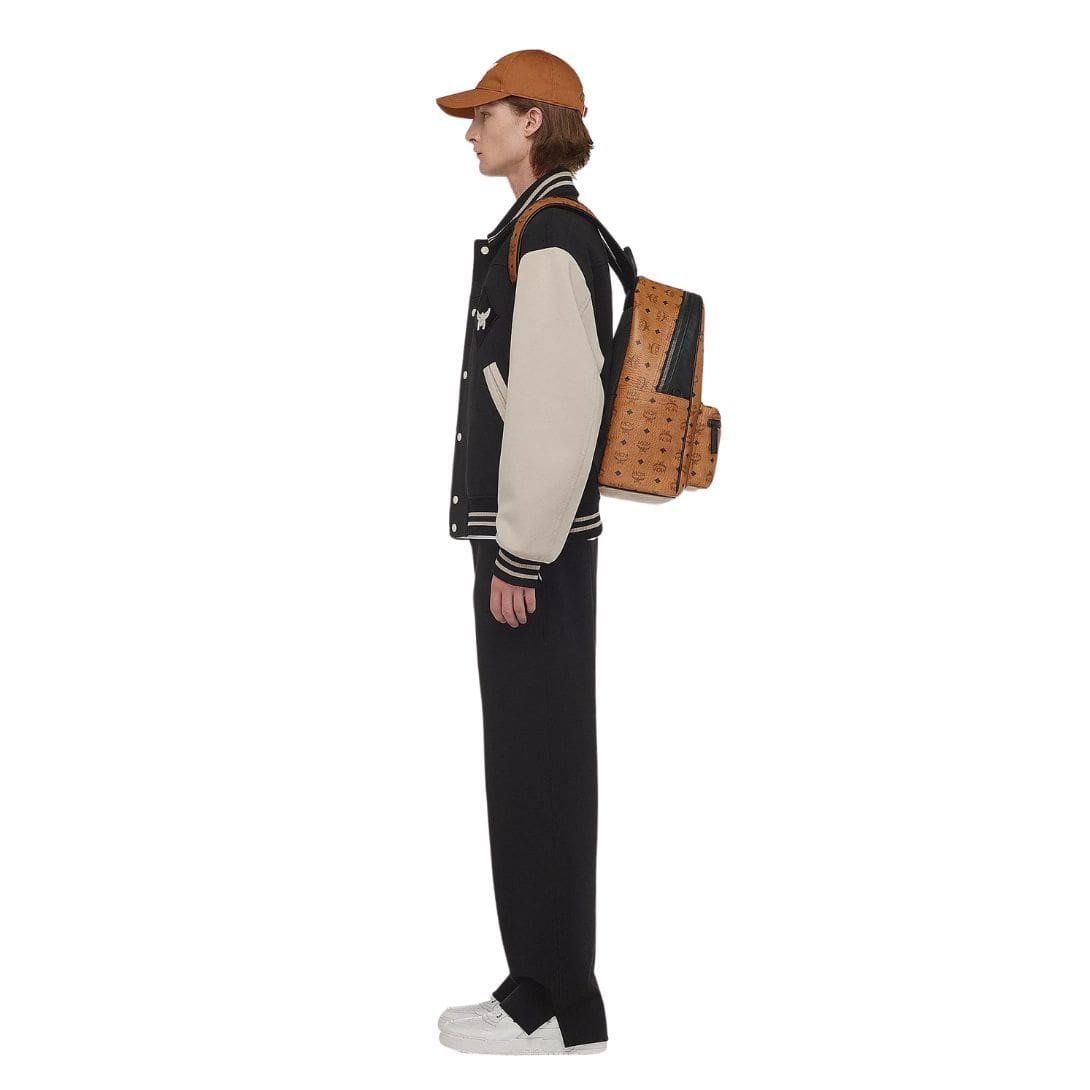 MCM STARK BACKPACK IN MEGA LAUREL VISETOS COGNAC - Image 6