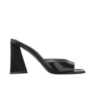 THE ATTICO ”MINI DEVON” BLACK MULE