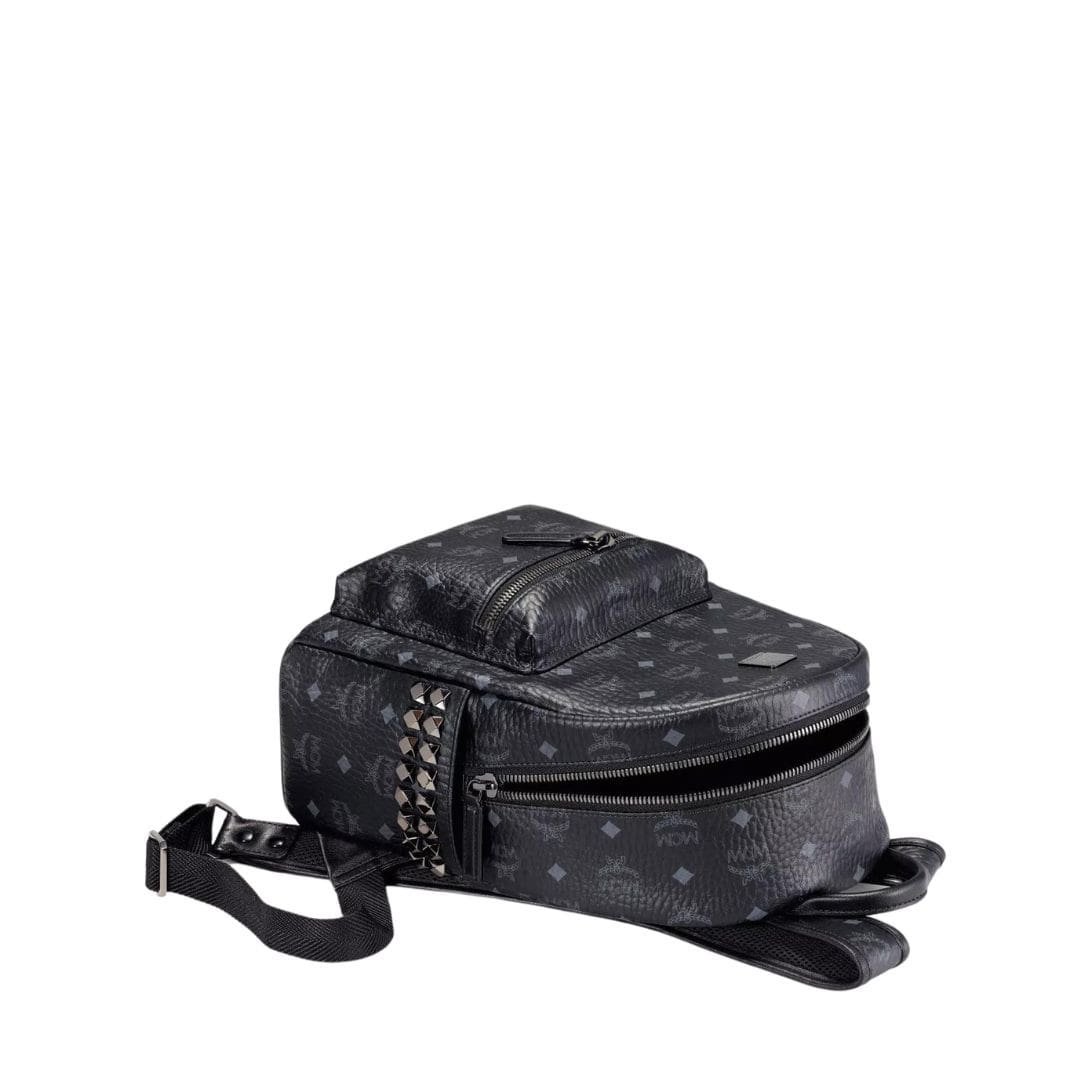 MCM SMALL STARK SIDE STUDS BACKPACK IN VISETOS BLACK - Image 6