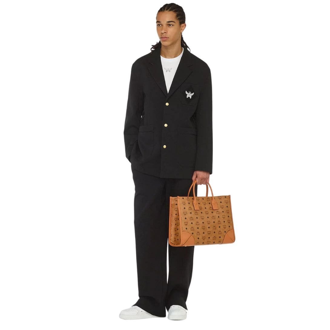 MCM LARGE MÜNCHEN TOTE IN VISETOS COGNAC - Image 5