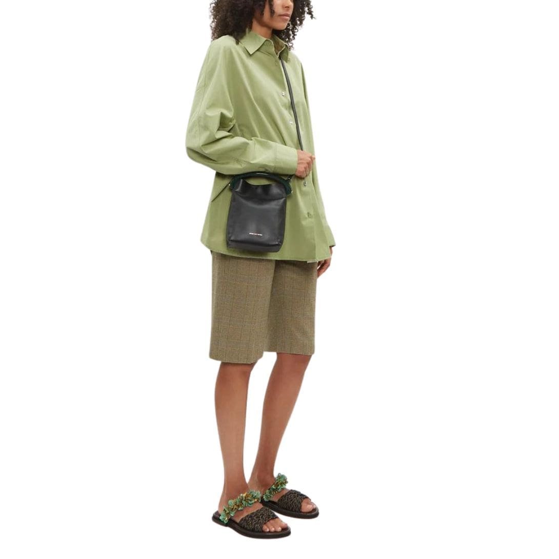 LA GARCONNE DRIES VAN NOTEN CRISP LEATHER BAG BLACK - Image 5