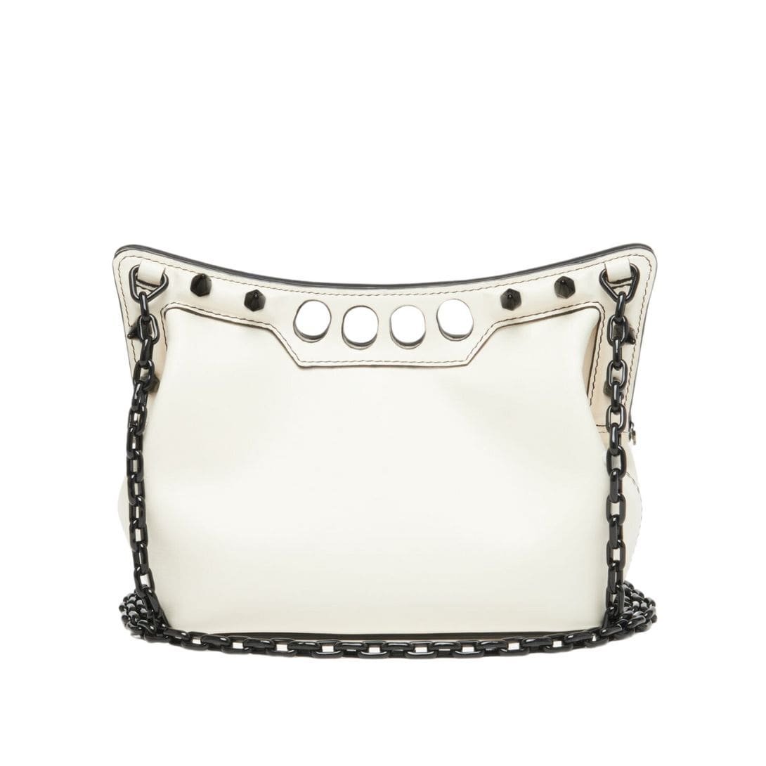 ALEXANDER MCQUEEN WOMENS THE PEAK BAG MINI WITH CHAIN IN SOFT LVORY - Image 3