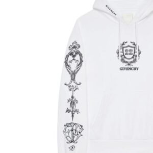 GIVENCHY CREST BOXY FIT HOODIE IN FLEECE