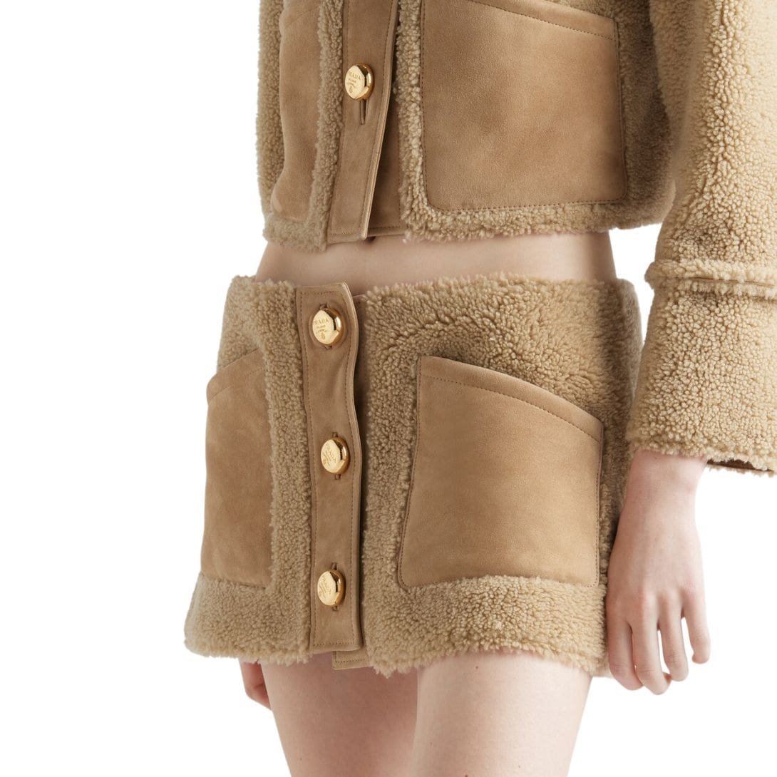 PRADA SHEARLING SKIRT - Image 5