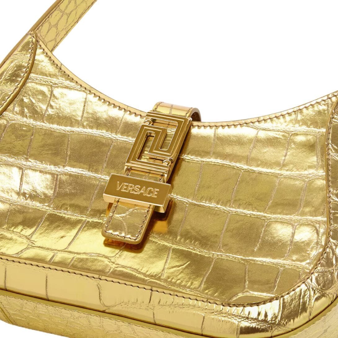 VERSACE GRECA GODDESS METALLIC SMALL HOBO - Image 3