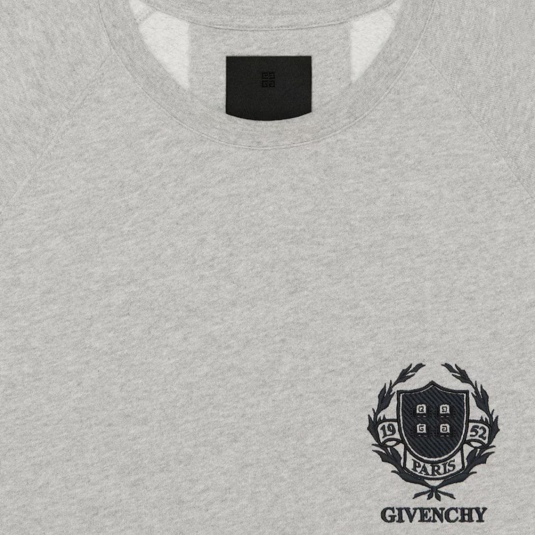 GIVENCHY CREST SLIM FIT SWEATSHIRT IN FLEECE - Image 5