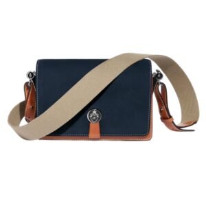 JOSEPH DUCLOS SAINT CLAIR LEATHER MESSENGER BAG