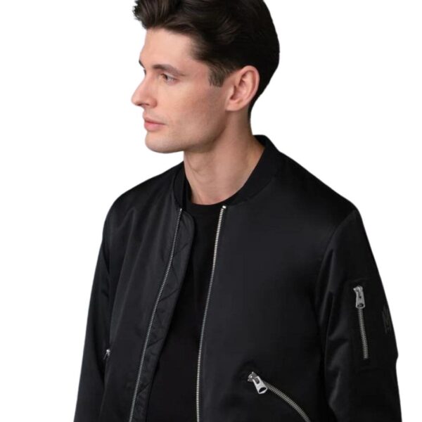 MACKAGE RAMONE SATIN BOMBER JACKET WITH SLEEVE POCKET - Image 5