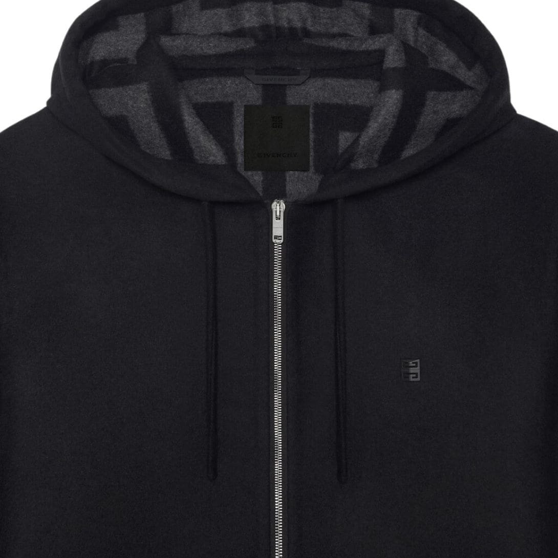 GIVENCHY HOODIE IN DOUBLE FACE WOOL - Image 5