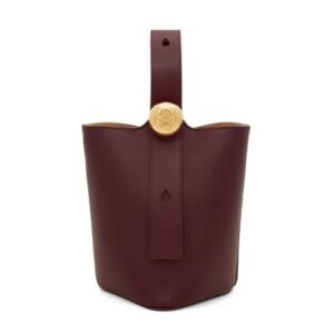 LOEWE PEBBLE MINI BUCKET BAG IN SOFT CALFSKIN
