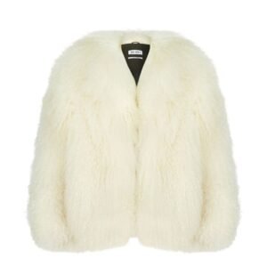 THE ATTICO WHITE SHORT COAT