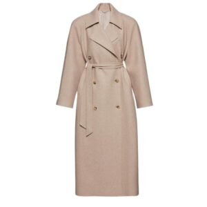 MAGDA BUTRYM CASHMERE WRAP COAT IN BEIGE