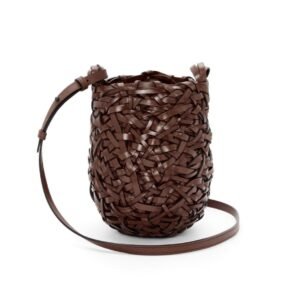 LOEWE SMALL NEST BASKET BAG IN CALFSKIN