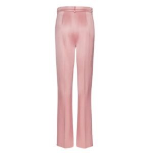 MAGDA BUTRYM WILD LEG SILK TAILORED PANTS IN PINK